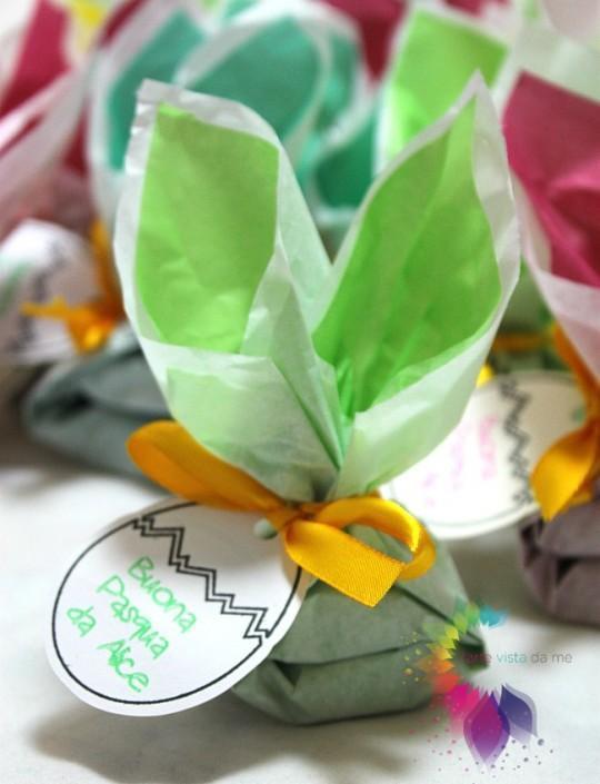 Uovo di Pasqua da Appendere con Coniglietto - Decorazione Pasquale Unica e Originale
