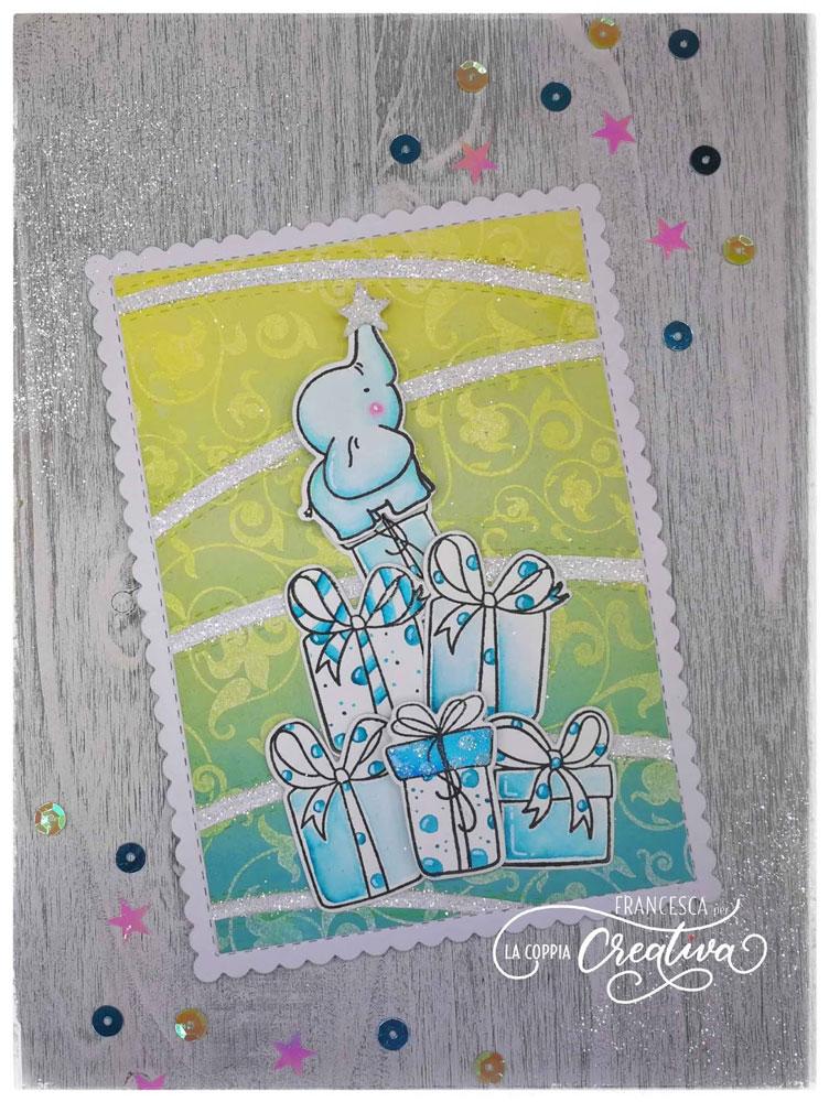 Set timbri Clear Stamps in gomma per creare decorazioni sulla carta regalo e per augurare buon compleanno